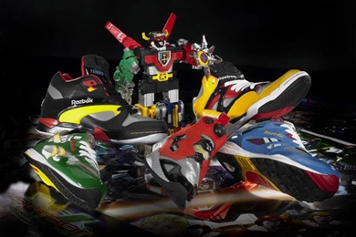 Voltron Hiding Behind Sneakers   (