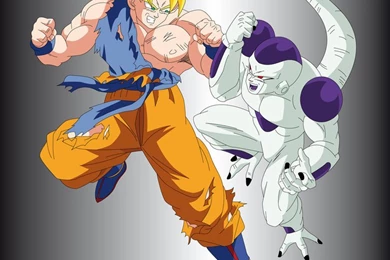 RePin Image: Wallpapers Goku Vs Frieza By On Pinterest