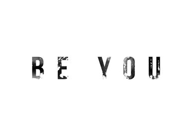 Be You Typographic Simple White Desktop Wallpapers