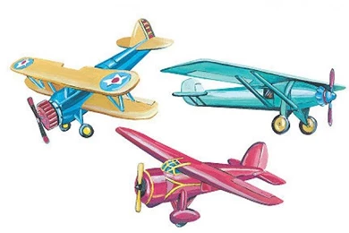 Vintage Airplanes / Planes Wallies Wallpapers Cutouts 12160   All 4 ...