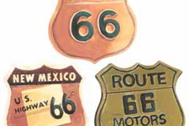 Route 66 Wallpapers Cutouts  3 Packs Left   Wallpapers & Border ...