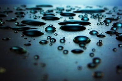 Steel Blue Water Drops Wallpapers
