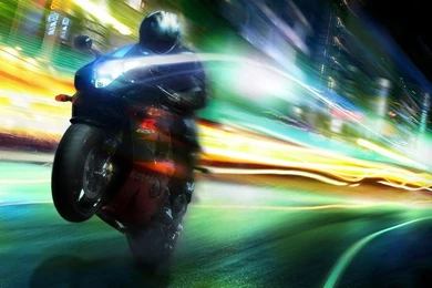 City,bike Bike City Lights Suzuki Motorbikes Blurred Gsxr 1440x900 ...