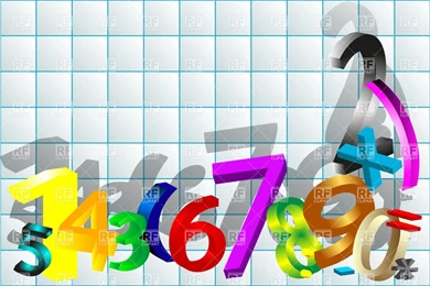 Numbers Powerpoint Backgrounds