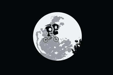 Minimalistic Invader Zim Funny E.t. Wallpapers