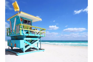 On The Beach Miami Florida 4K Wallpapers