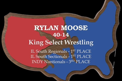 Wrestling Plaque   ColorMax Custom USA