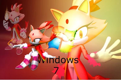 Windows 7 Burning Blaze The Cat Wallpapers By BlazeLover15 On ...