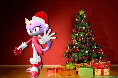 Blaze The Cat Christmas Tree Wallpapers By BlazeLover15 On DeviantArt
