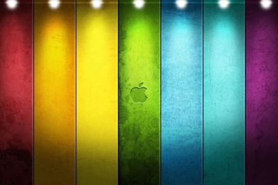 Apple Logo On Wood Backgrounds Desktop Wallpapers