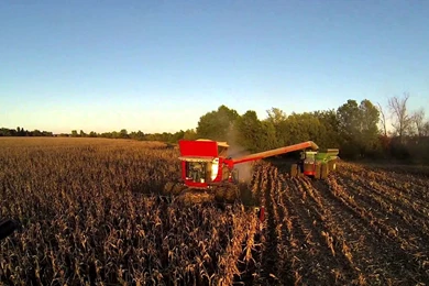 Massey Ferguson 9540 SE Kansas Corn Harvest   YouTube