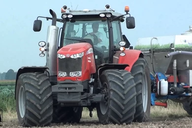 Www.trekkertrekker.nl   NEW! Massey Ferguson 7619 In Action!! With ...