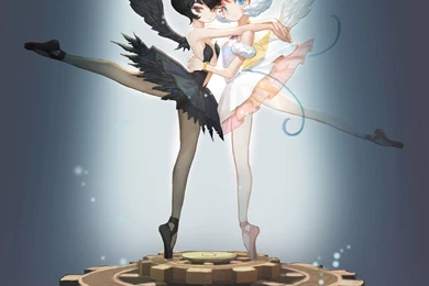 Princess Tutu Feather Dance Dress Wings Smile Wallpapers ...