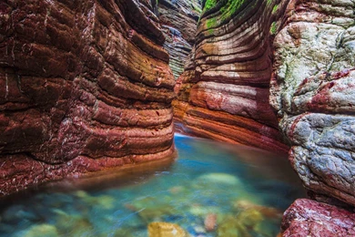 Landscape, River, Canyon, Austria, Erosion, Geology, Colorful ...