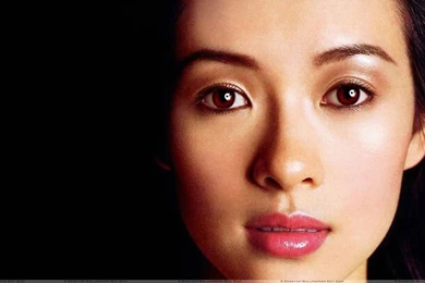 Zhang Ziyi Smiling In White Top Cute Photoshoot Wallpapers