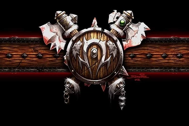 My Free Wallpapers   Games Wallpapers : Warcraft 3   Orc Shield