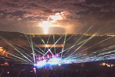 Lightning Over Pretty Lights Red Rocks Saturday Night! : Prettylights