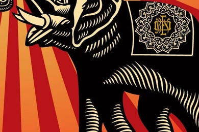 SuperHD.pics: Incase Shepard Fairey Elephants Obey Desktop Bakcgrounds