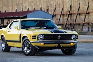 Download Wallpapers 1920x1080 Ford, Mustang, Boss 302, 1970, Yellow ...