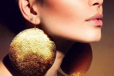 Fashion Make Up Big Earings iPhone 6 Plus HD Wallpapers / IPod ...