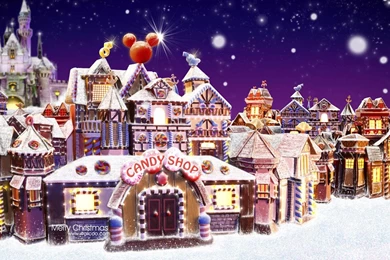 Gingerbread Villages   Hong Kong Disneyland Christmas Town ...