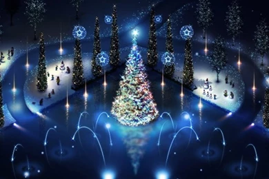 Christmas Town iPhone 5s Wallpapers Download