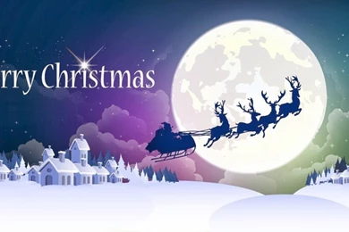 HD Collection Of Christmas Decorated Town Wallpapers : Holly ...