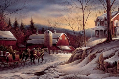 Snowy Christmas Town