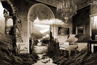 Haunting Goth Or Conception Of Gothic Music Lyrics: Surreal Art ...