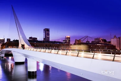 Modern Art Bridge Building (Bing) Desktop Wallpapers Free Downloads