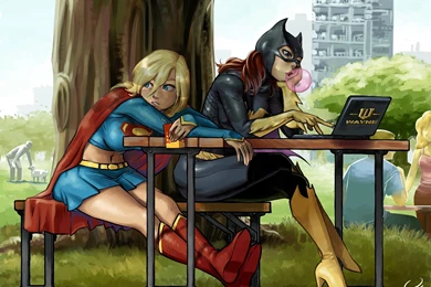 2 Elseworld's Finest: Supergirl & Batgirl HD Wallpapers ...