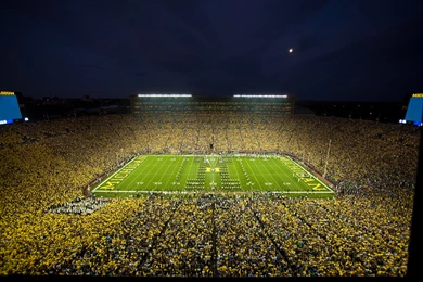 Before This Season Michigan Installed Two 85' X 47' Scoreboards ...