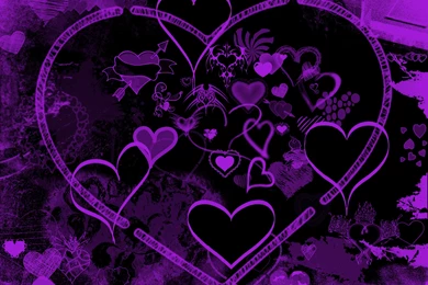DeviantArt: More Like Purple Hearts Wallpapers By Lavadragon