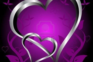 Purple And Black Hearts Backgrounds