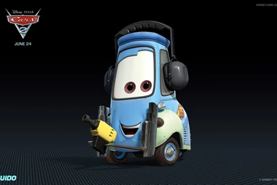 Guido The Forklift From Disney's Cars 2 HD Desktop Wallpapers