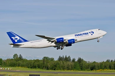 Boeing 747 8 Of Panalpina Cargo Jumbo jet Aircraft Wallpapers