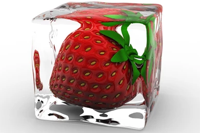 3D Strawberry Design Graphic Wallpapers
