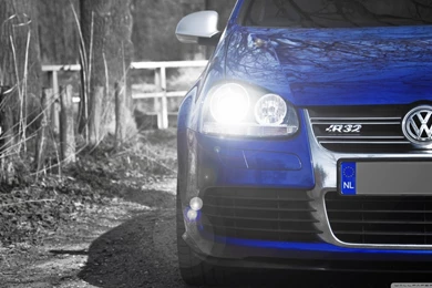 Volkswagen Golf R32 Blue HD Desktop Wallpapers : Widescreen : High ...