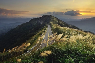 Mountain Road Wallpapers, Sunset   HD Wallpapers