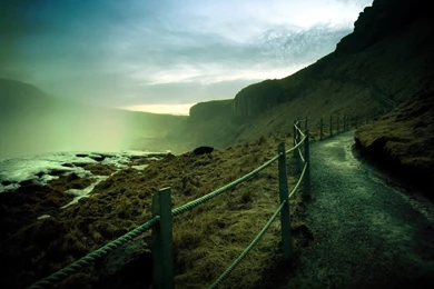 Fog, Crawling On A Mountain Road Wallpapers   Nature Wallpapers ...