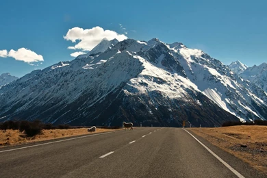 Mountains Landscape Nature Mountain Road Wallpapers