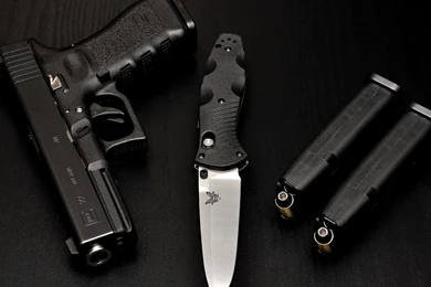 1366x768 Glock, Knife, 22, Weapons, Gen, 4, Cartridges, Pistol ...