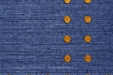 Rivets Wallpaper, Gold On Navy Manila Hemp   Eclectic   Wallpapers ...