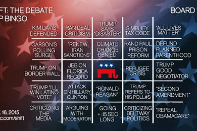 Shift: The Debate   Join Round 2 Of GOP Candidate Bingo