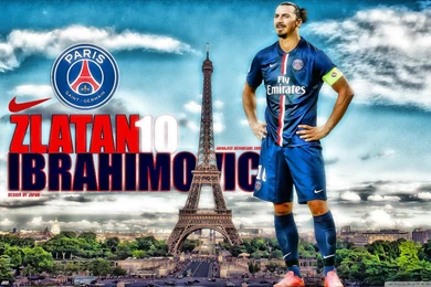 ZLATAN IBRAHIMOVIC PSG HD Desktop Wallpapers : Widescreen : High ...