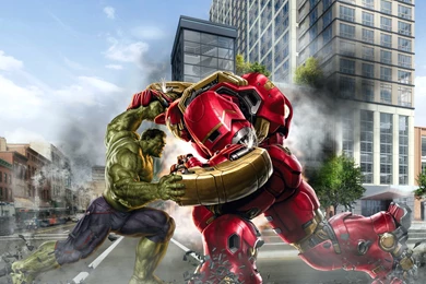 Avengers Hulk Iron Man Fight HD Wallpapers