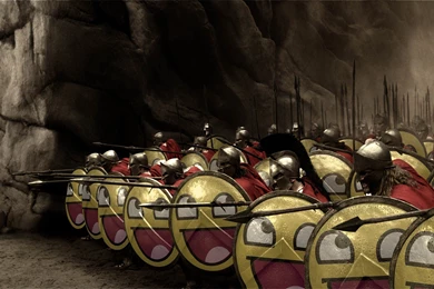 300 (movie) Spartan Sparta Shield Smiley Face Spears Awesome Face ...