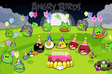 Angry Bird Birthday Backgrounds