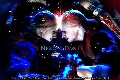 DeviantArt: More Like Nero Vs Dante   DMC By ThaYuu chan