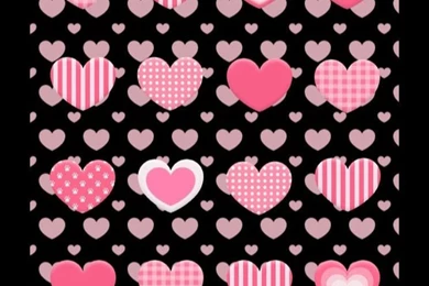 For Girls Cute Black and white Dot Shelf Heart